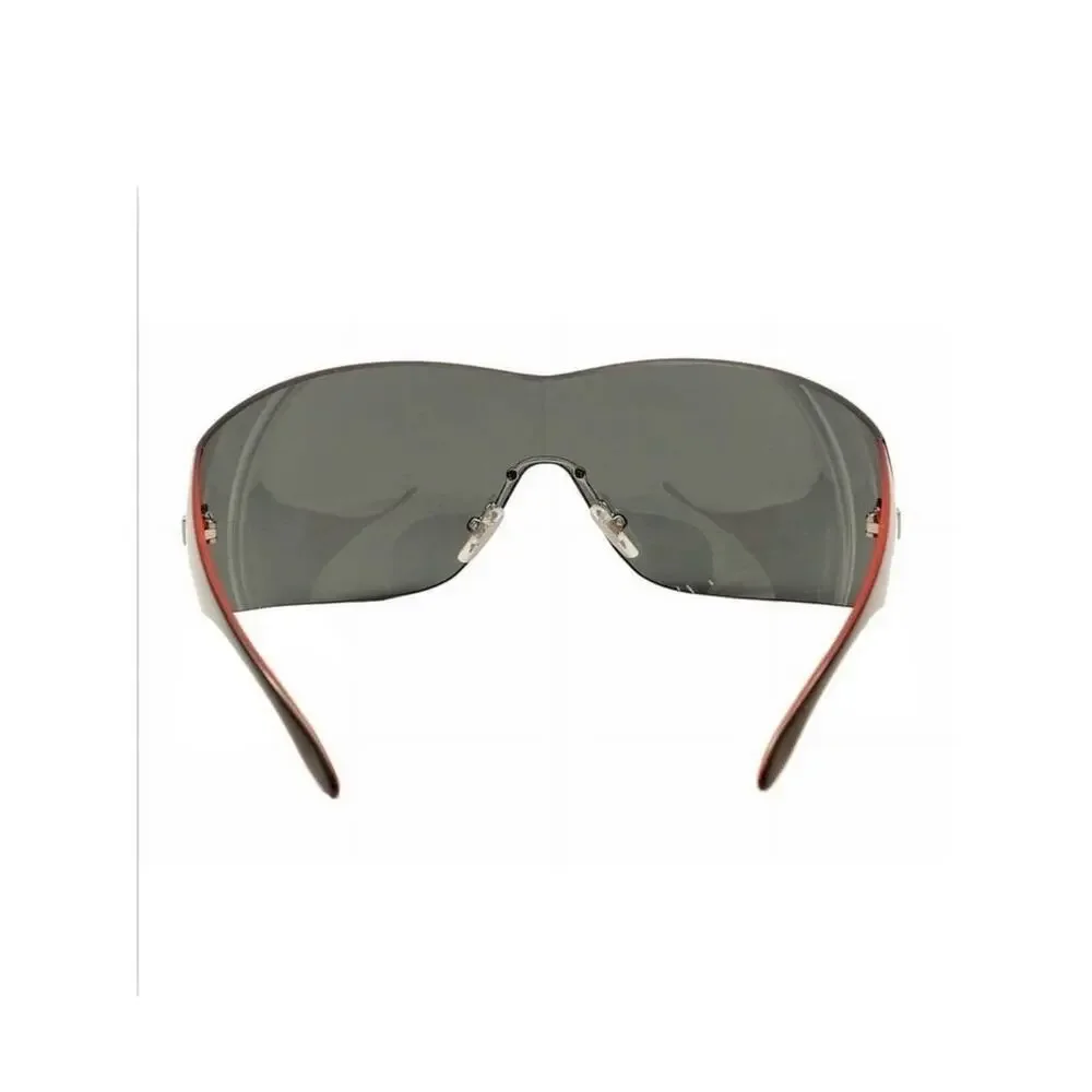 NEW!!! Versace VE2054 100187 Oversized Shield Sunglasses in Black Authentic